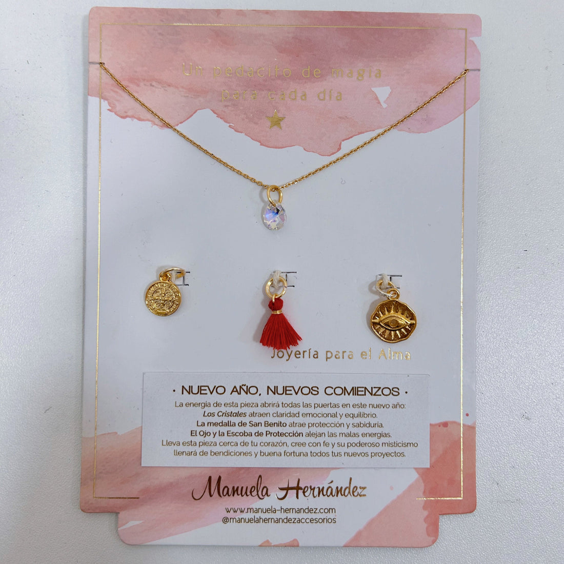 SET CADENA + 4 DIJES - NUEVO AÑO, NUEVOS COMIENZOS