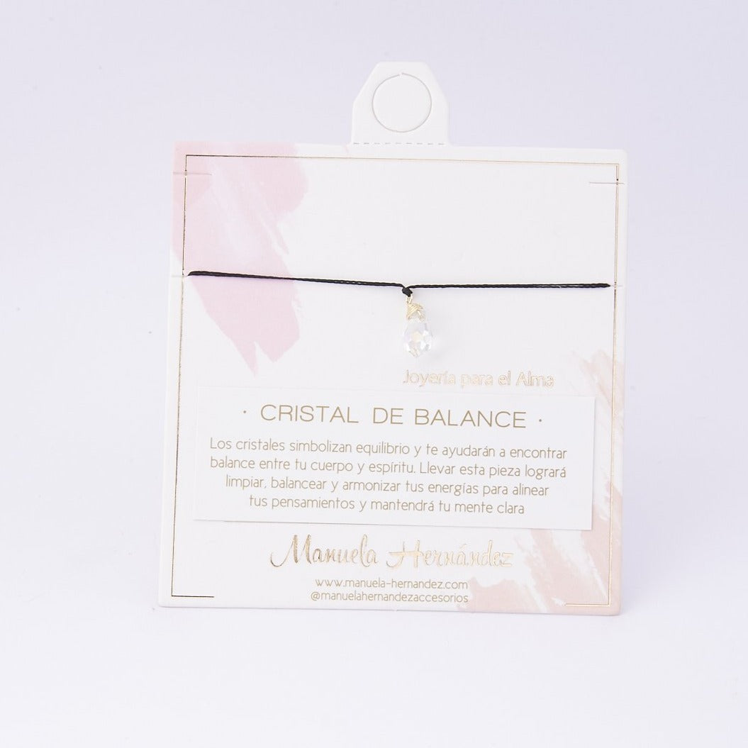 COLLAR CRISTAL DE BALANCE - CORDÓN