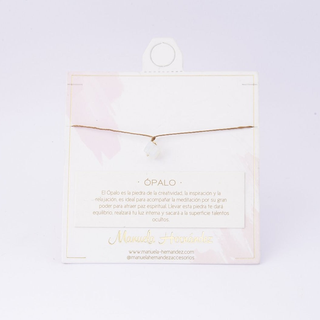 COLLAR CUARZO CORDÓN - ÓPALO