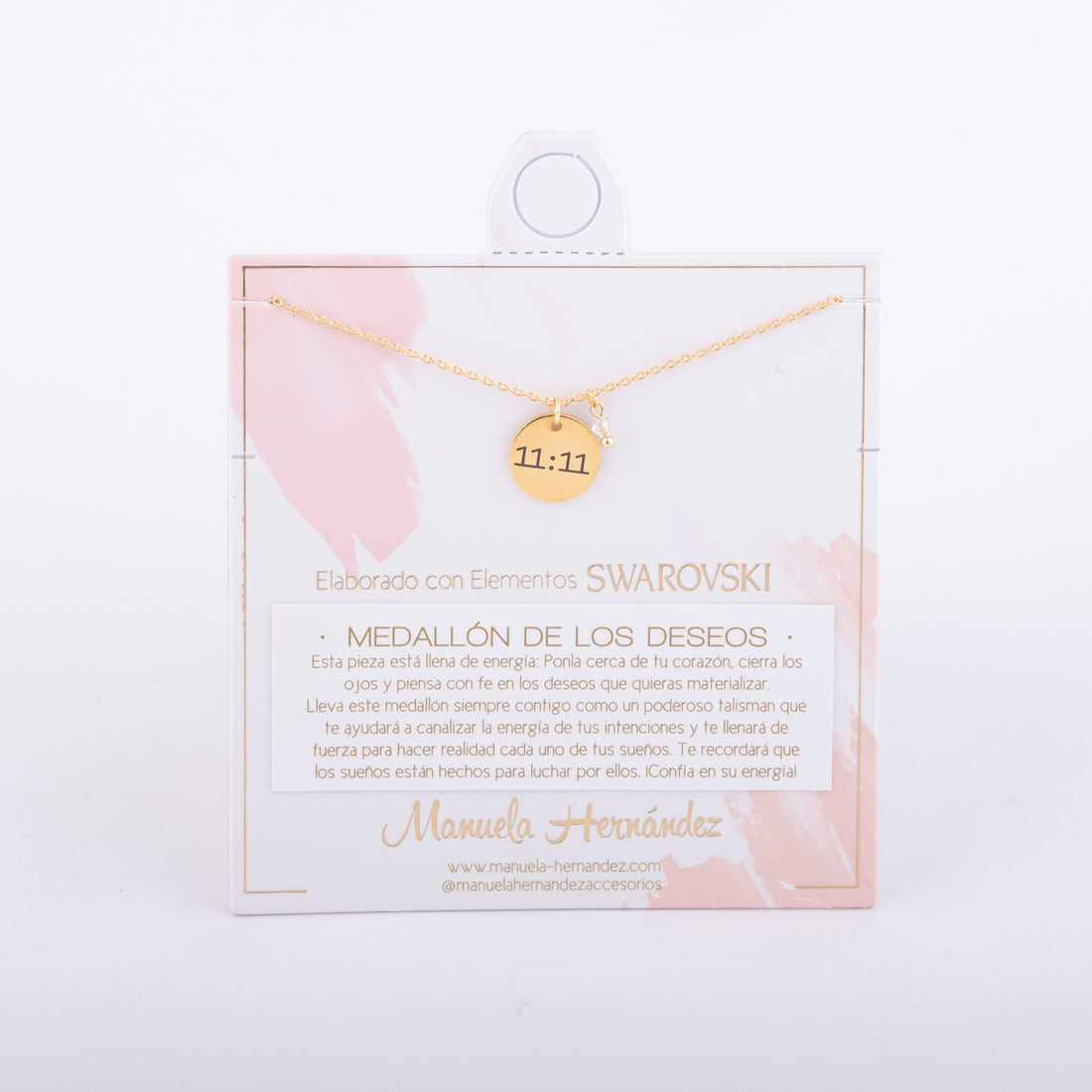 COLLAR MEDALLA DE LOS DESEOS - 11:11