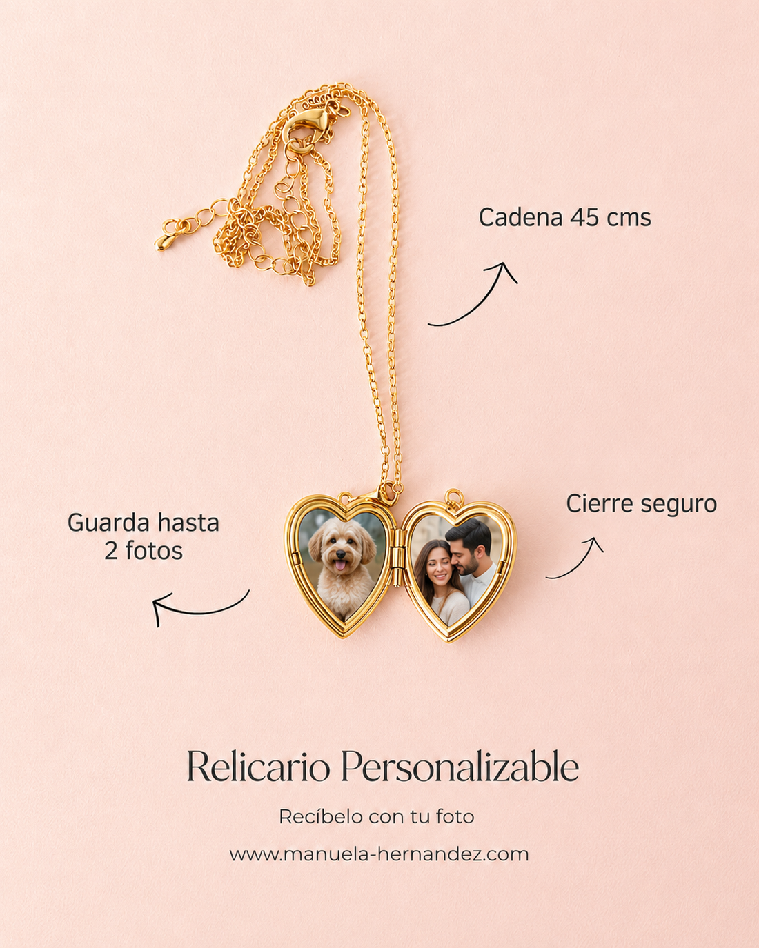 COLLAR RELICARIO SOY AMOR SWAROVSKI