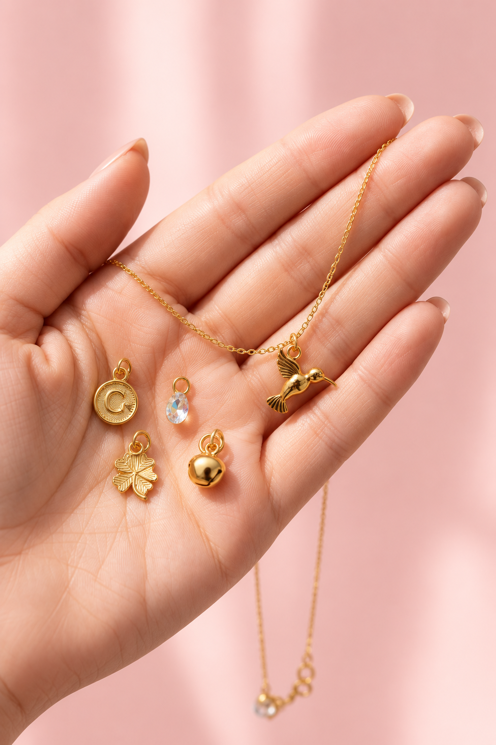 KIT CADENA + CHARMS - TE MERECES TODO LO BONITO