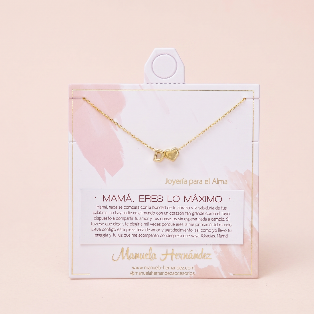 COLLAR INICIALES - MAMÁ, ERES LO MAXIMO