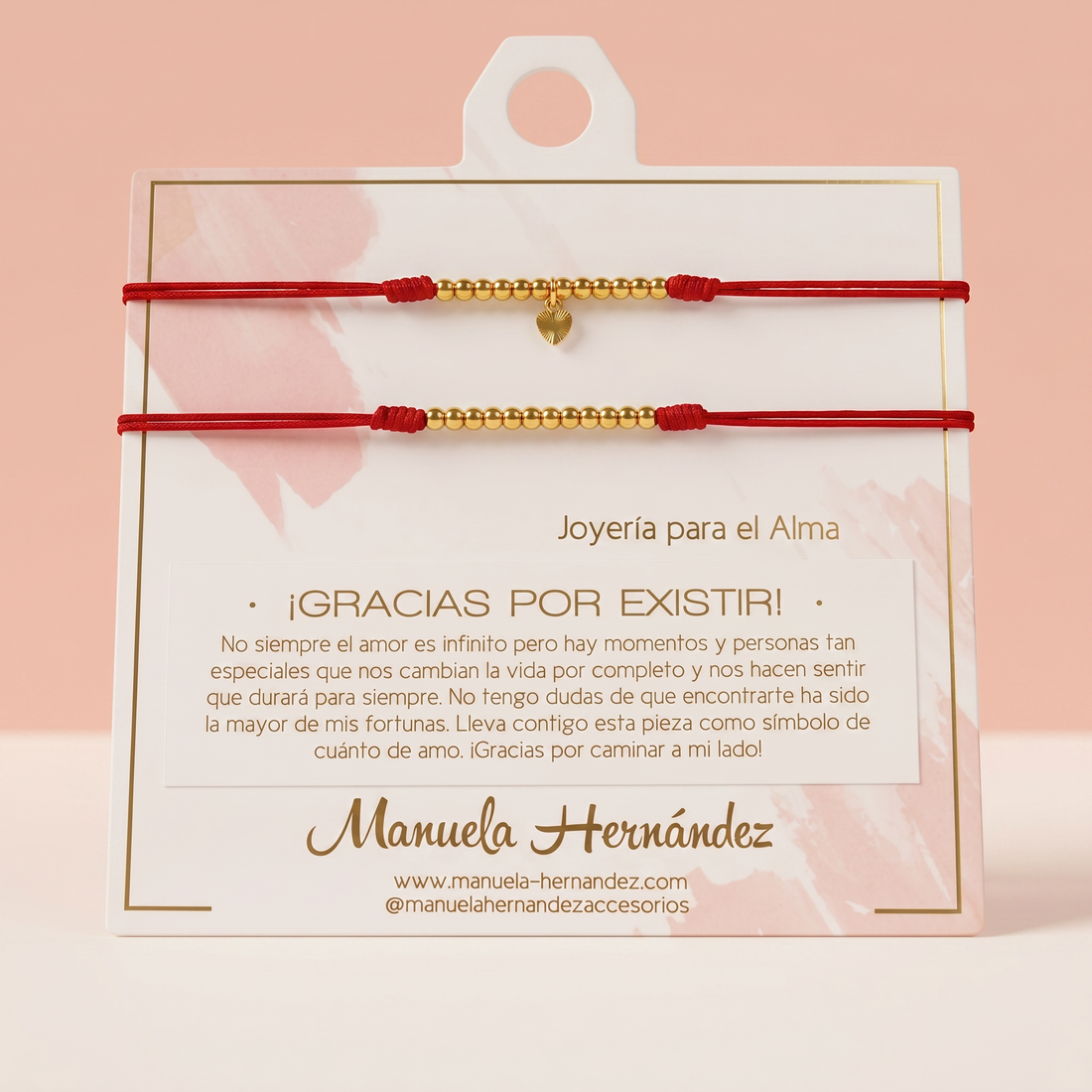DÚO DE PULSERAS - GRACIAS POR EXISTIR