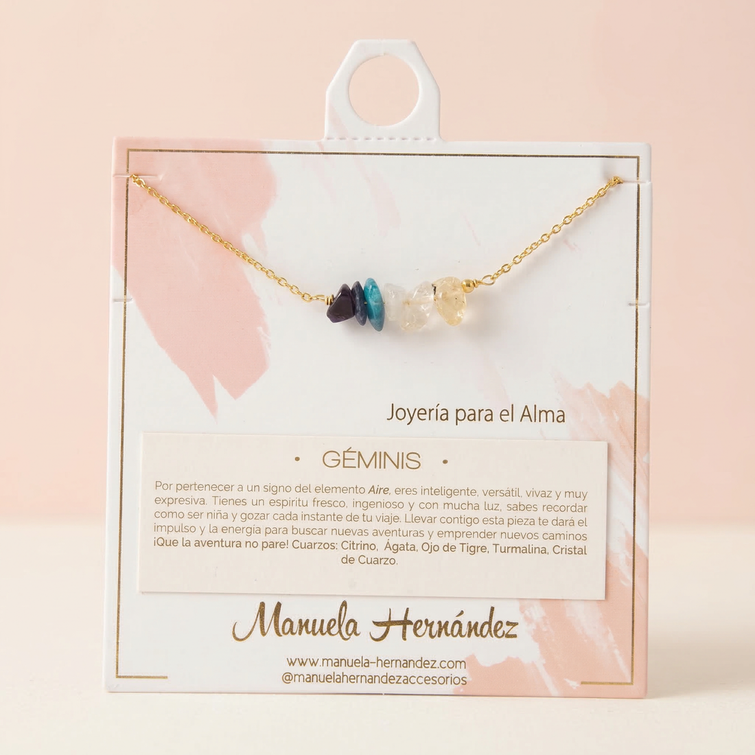 COLLAR SIGNOS ZODIACALES CON CUARZOS NATURALES