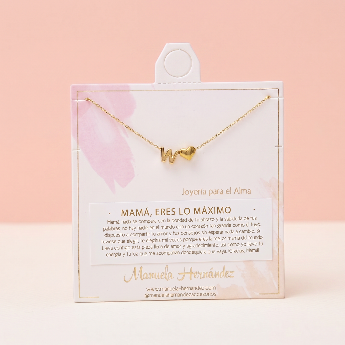 COLLAR INICIALES - MAMÁ, ERES LO MAXIMO