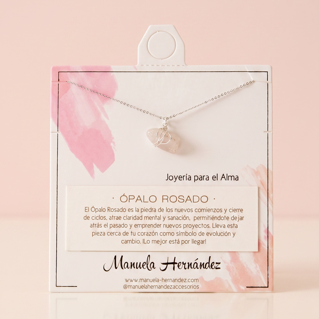 COLLAR AGUAMARINA - PLATEADO