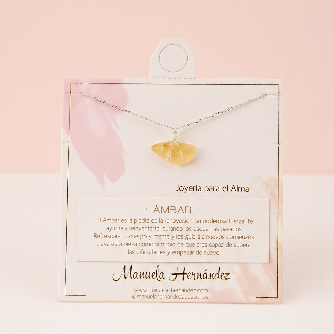 COLLAR AGUAMARINA - PLATEADO
