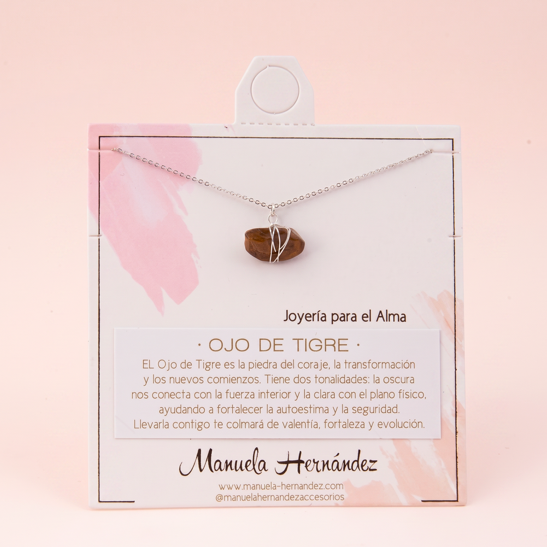 COLLAR AGUAMARINA - PLATEADO