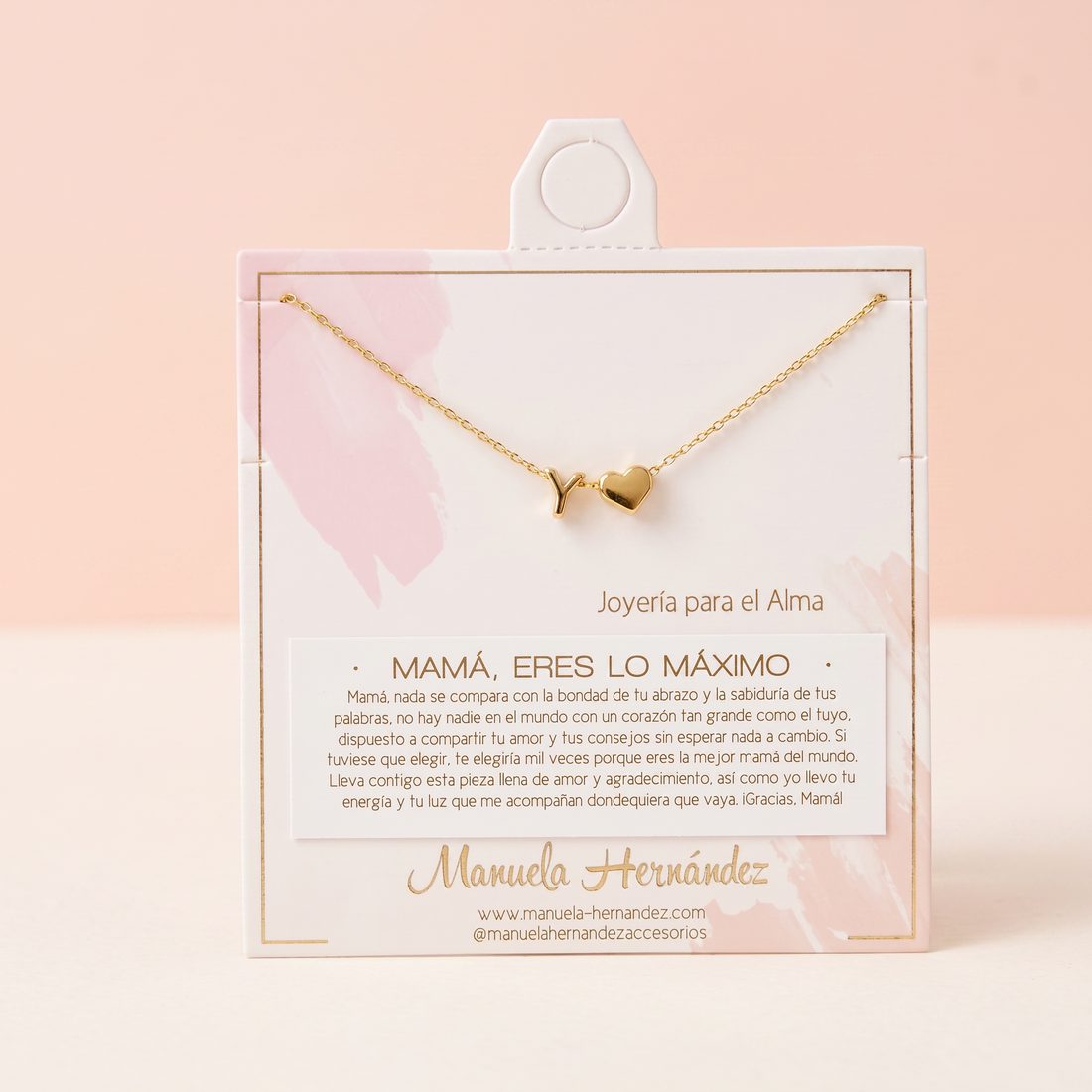 COLLAR INICIALES - MAMÁ, ERES LO MAXIMO