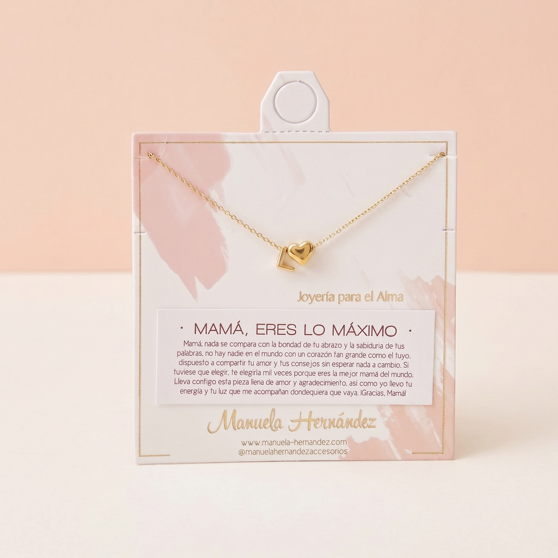 COLLAR INICIALES - MAMÁ, ERES LO MAXIMO