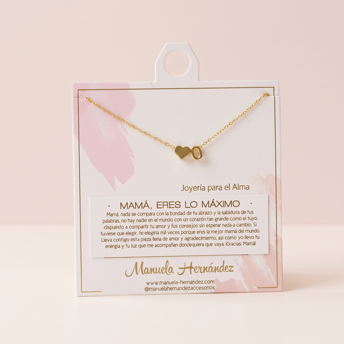 COLLAR INICIALES - MAMÁ, ERES LO MAXIMO