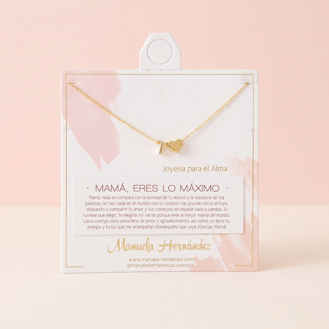 COLLAR INICIALES - MAMÁ, ERES LO MAXIMO