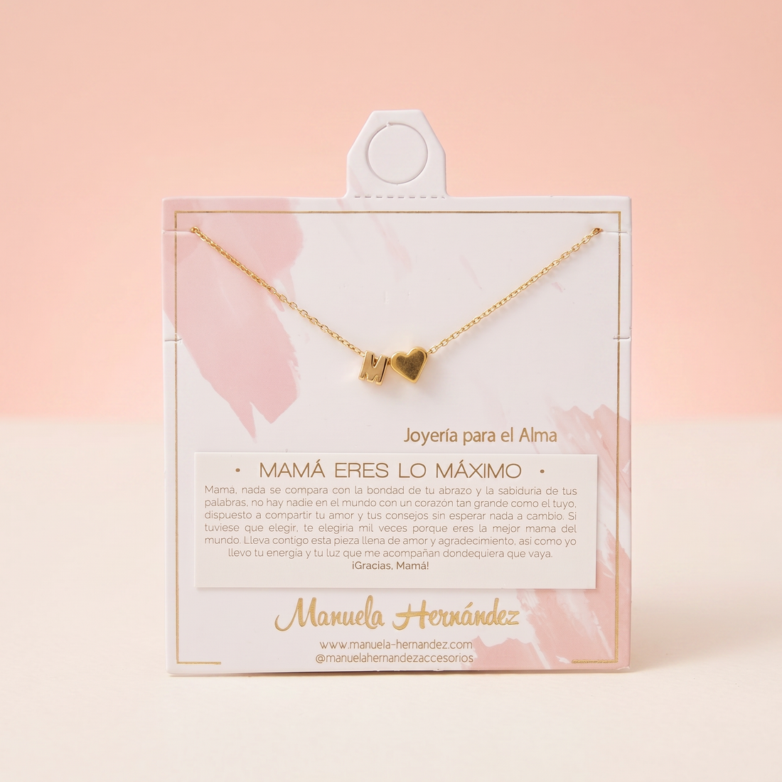 COLLAR INICIALES - MAMÁ, ERES LO MAXIMO