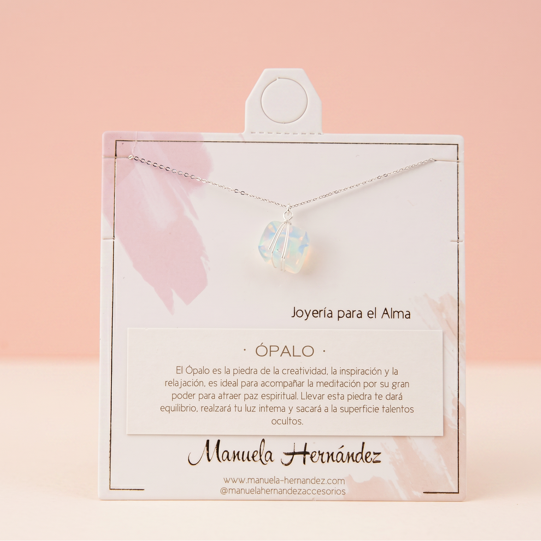 COLLAR AGUAMARINA - PLATEADO