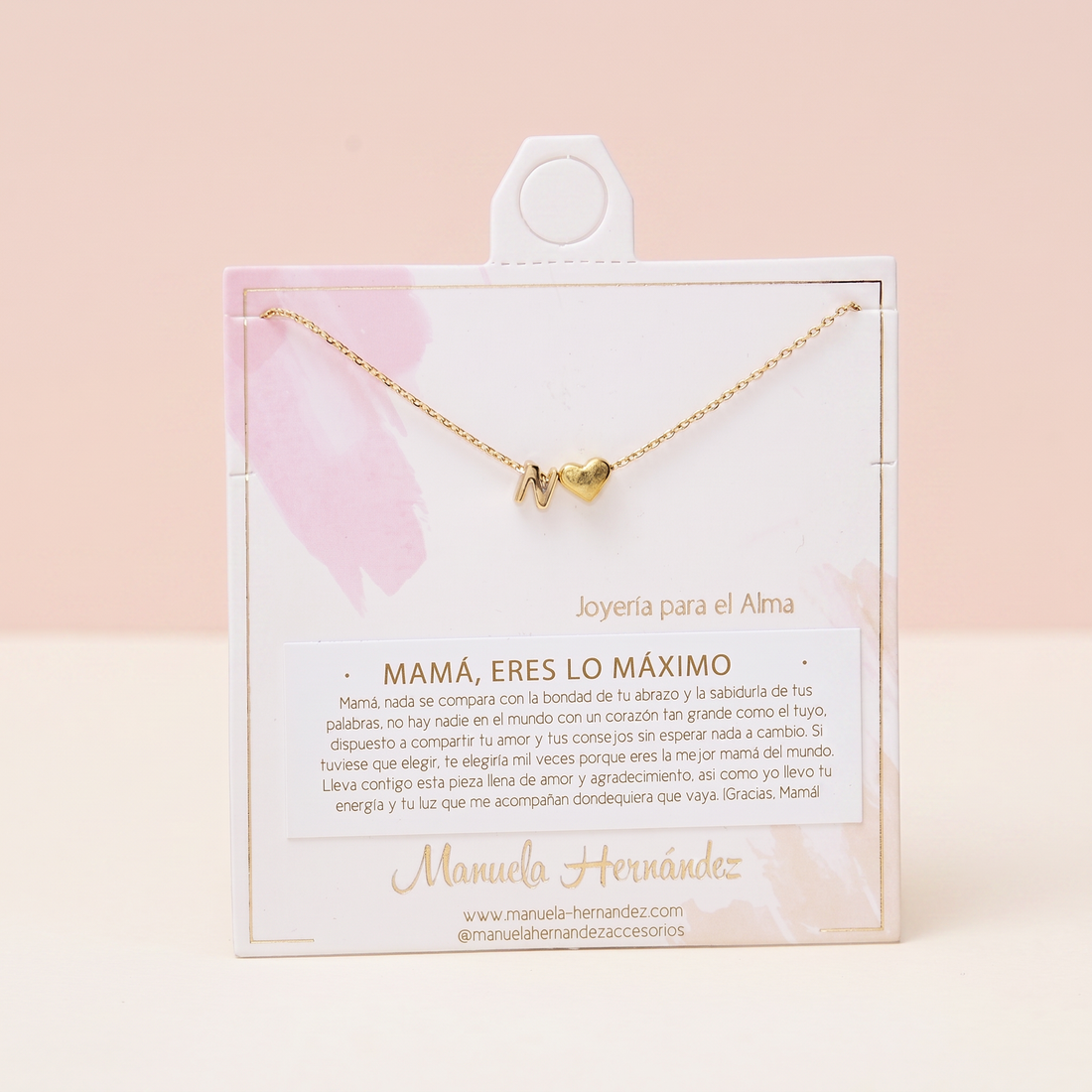 COLLAR INICIALES - MAMÁ, ERES LO MAXIMO