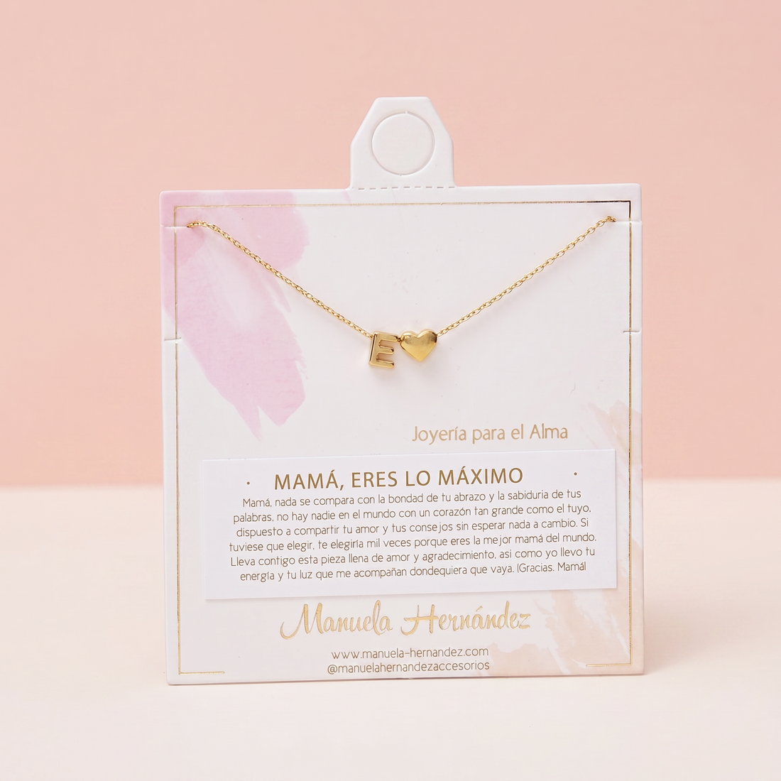 COLLAR INICIALES - MAMÁ, ERES LO MAXIMO