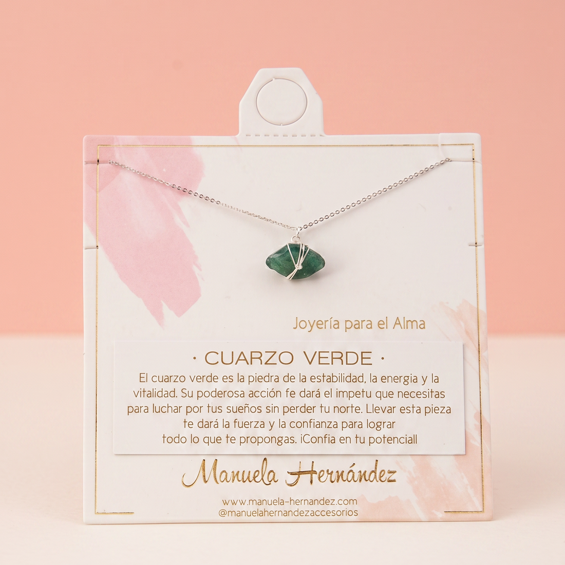 COLLAR AGUAMARINA - PLATEADO