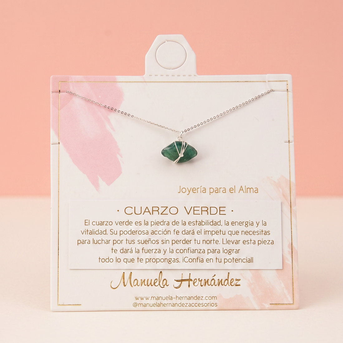 COLLAR AGUAMARINA - PLATEADO
