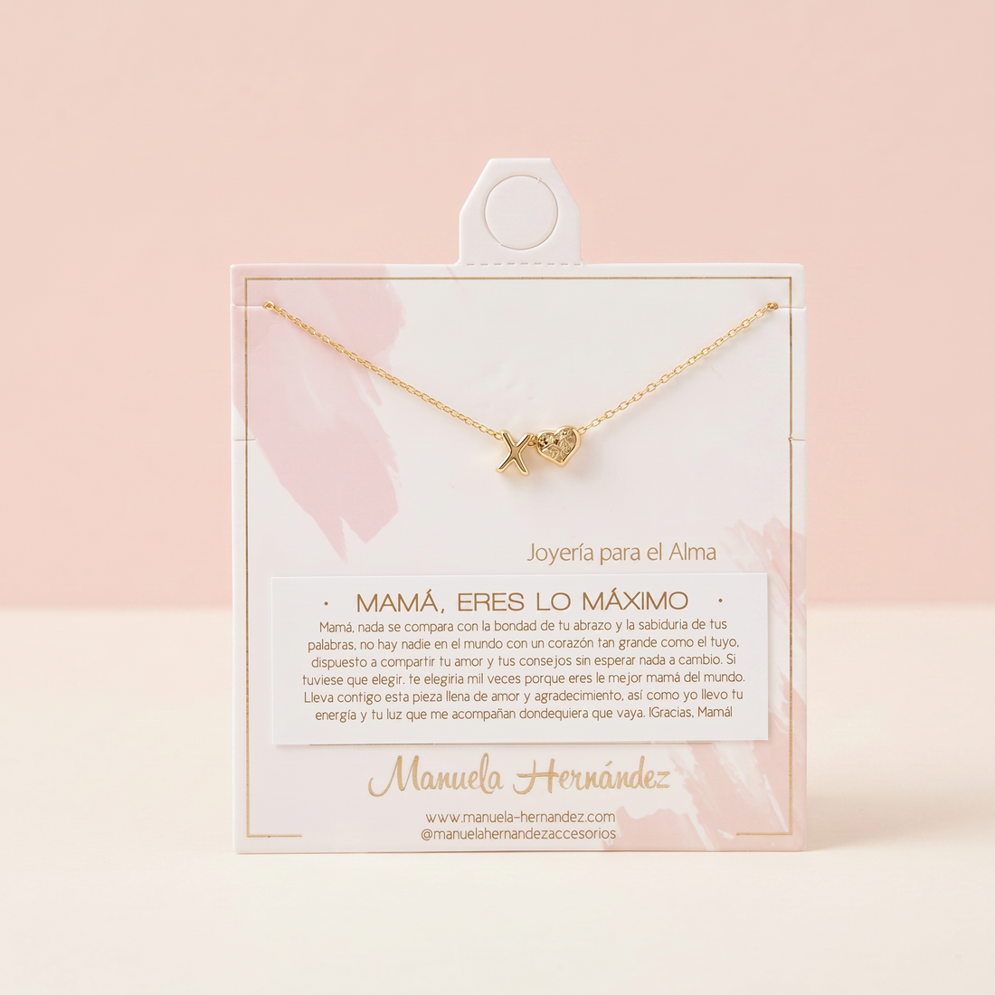 COLLAR INICIALES - MAMÁ, ERES LO MAXIMO