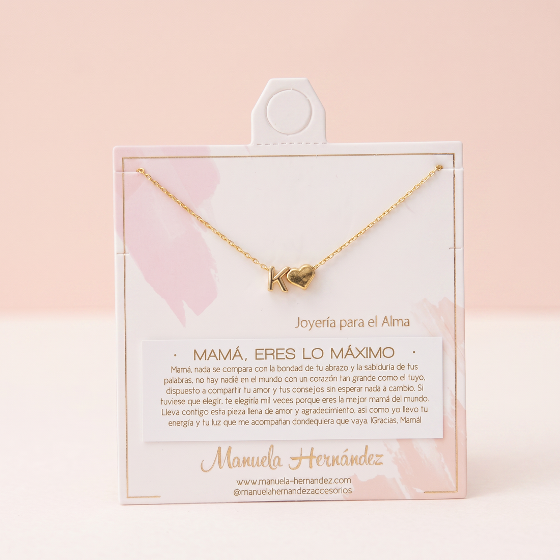 COLLAR INICIALES - MAMÁ, ERES LO MAXIMO