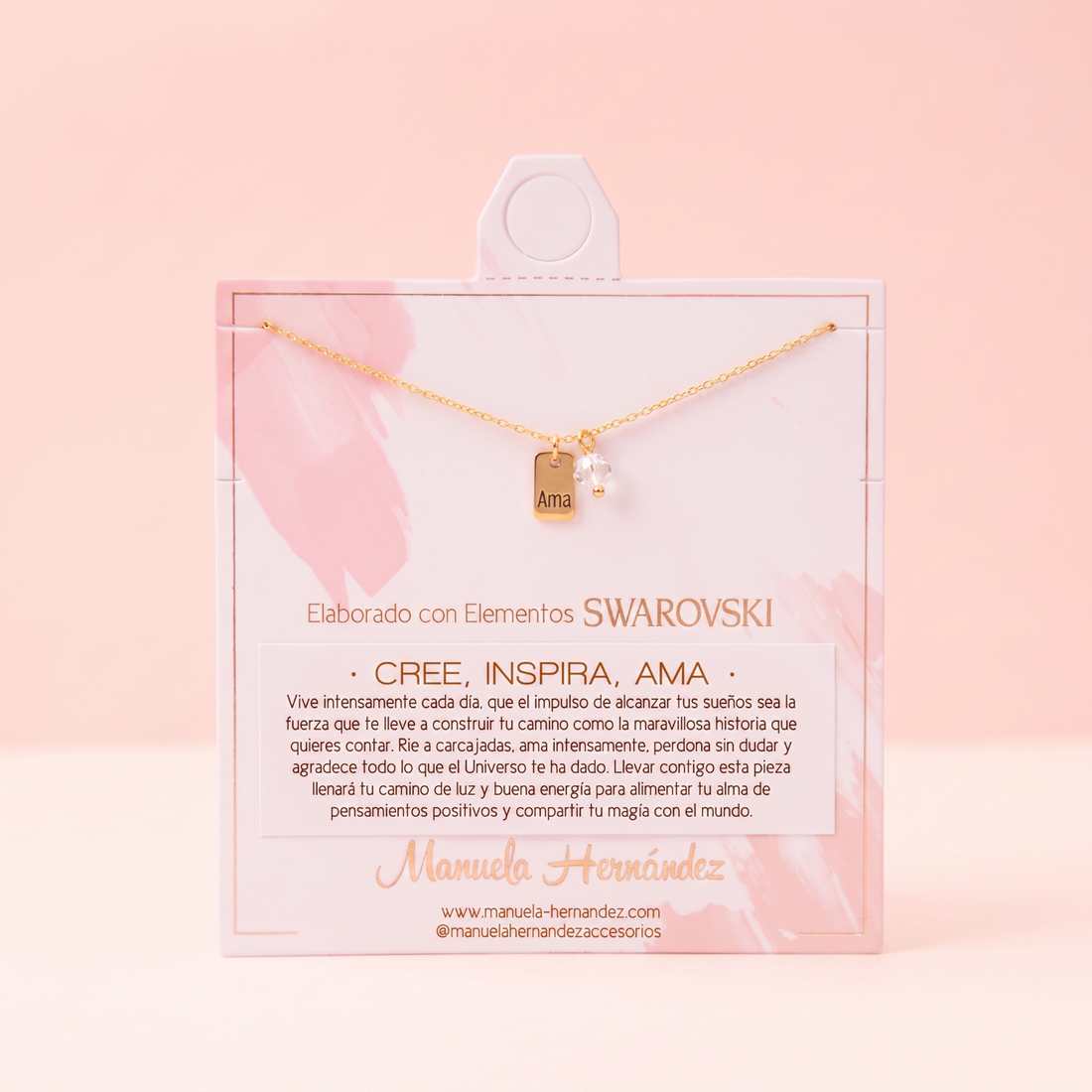 COLLAR MANTRA: ¡NUNCA TE RINDAS! - FE