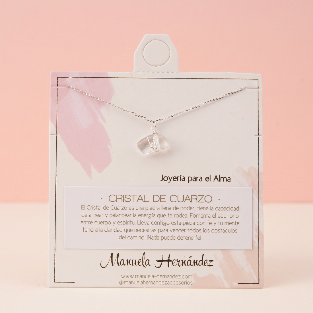 COLLAR AGUAMARINA - PLATEADO