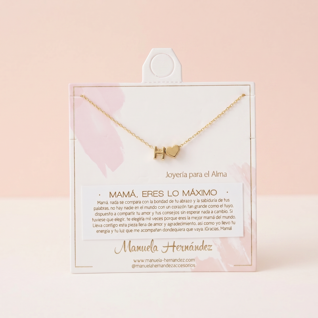 COLLAR INICIALES - MAMÁ, ERES LO MAXIMO