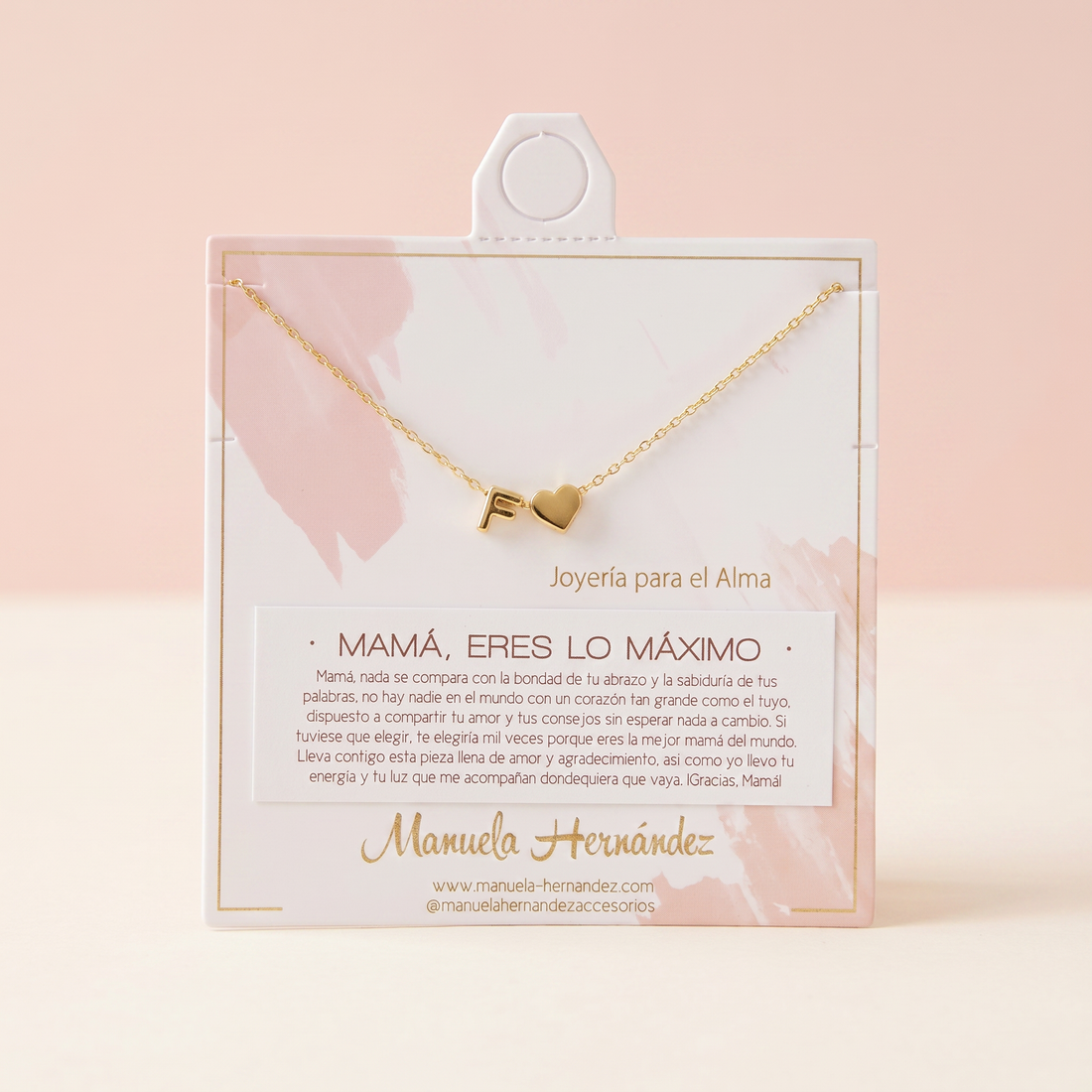 COLLAR INICIALES - MAMÁ, ERES LO MAXIMO