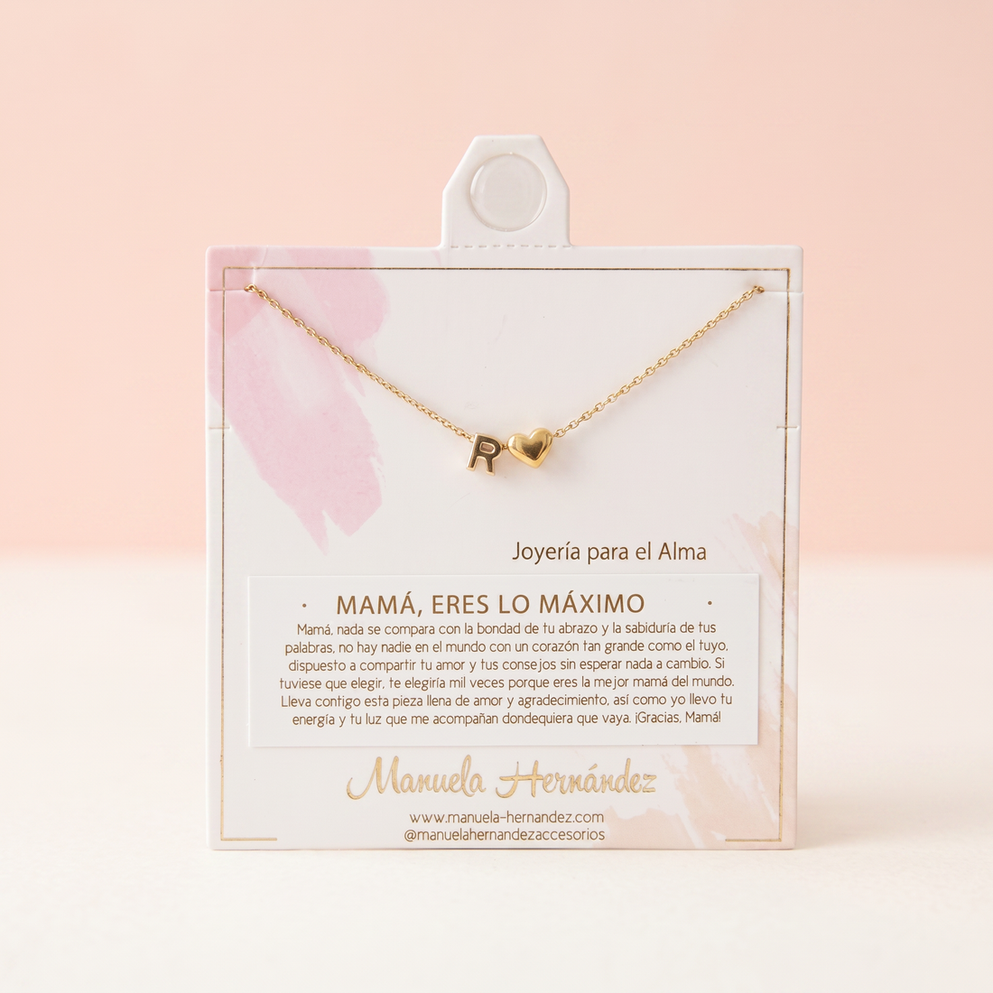 COLLAR INICIALES - MAMÁ, ERES LO MAXIMO