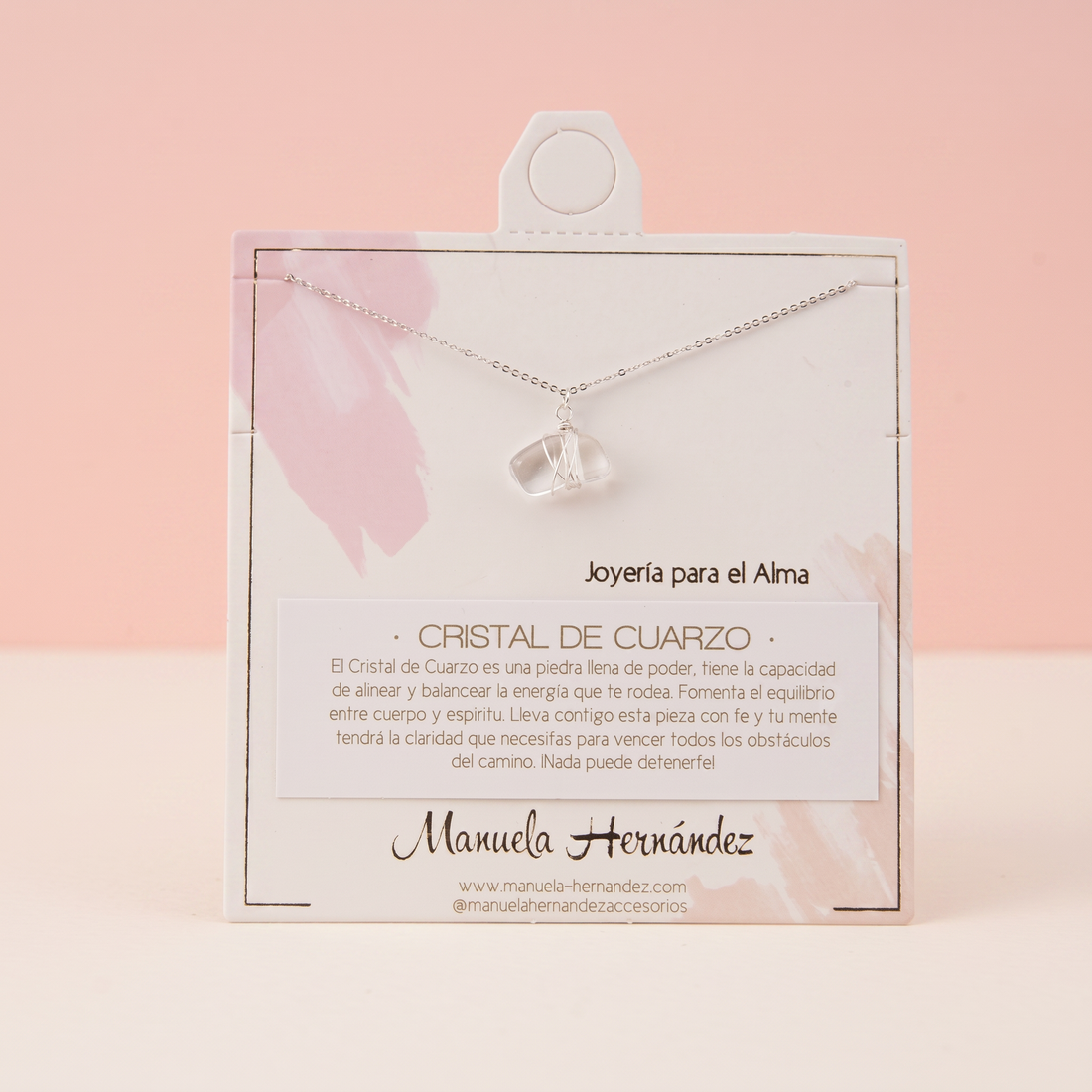 COLLAR AGUAMARINA - PLATEADO