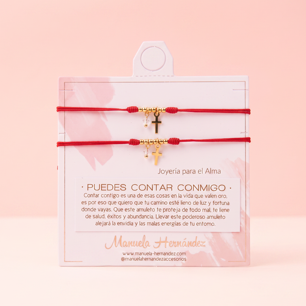 PULSERAS AMIGAS - PUEDES CONTAR CONMIGO
