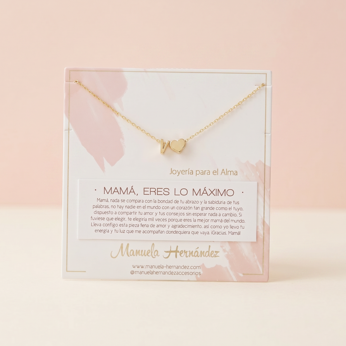 COLLAR INICIALES - MAMÁ, ERES LO MAXIMO