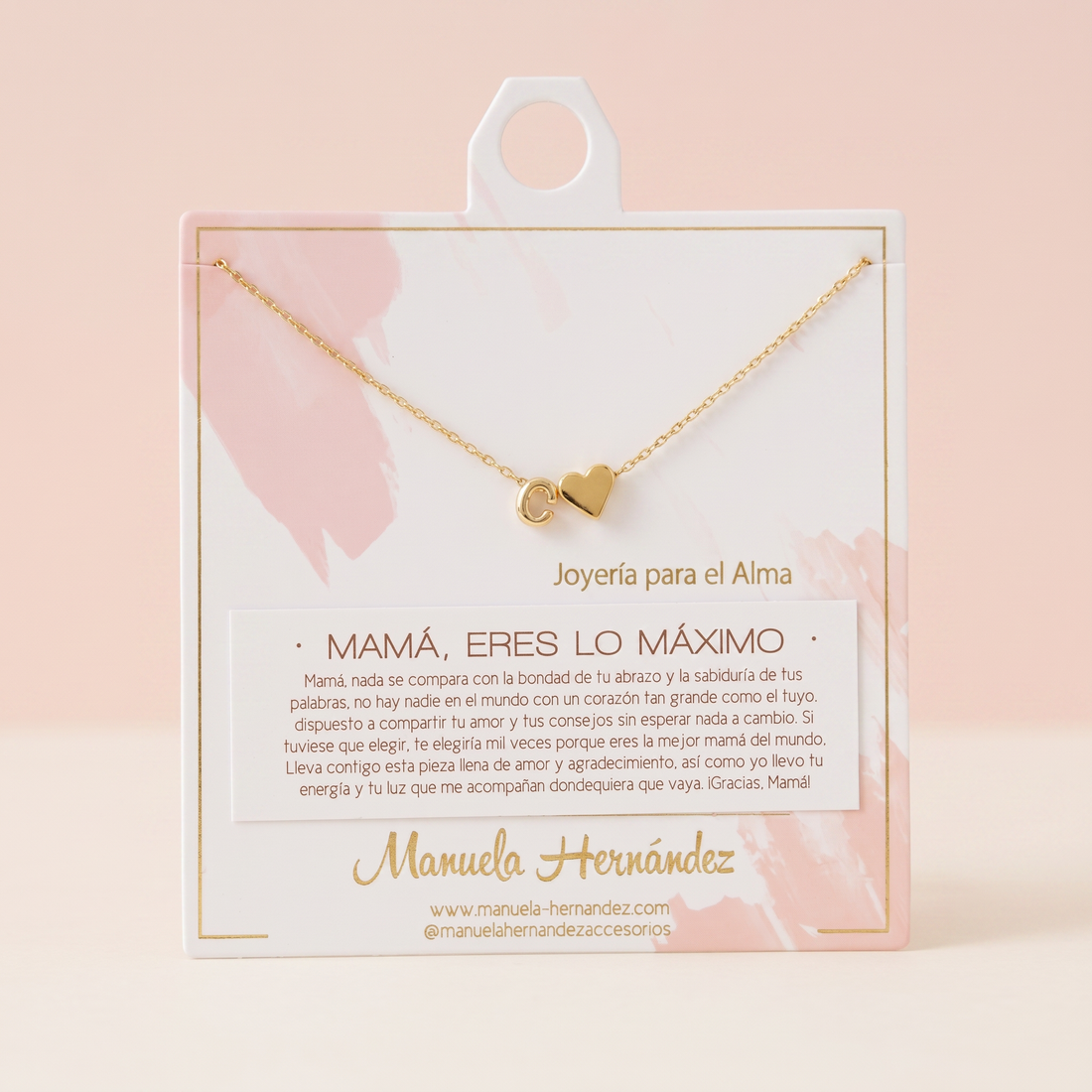 COLLAR INICIALES - MAMÁ, ERES LO MAXIMO