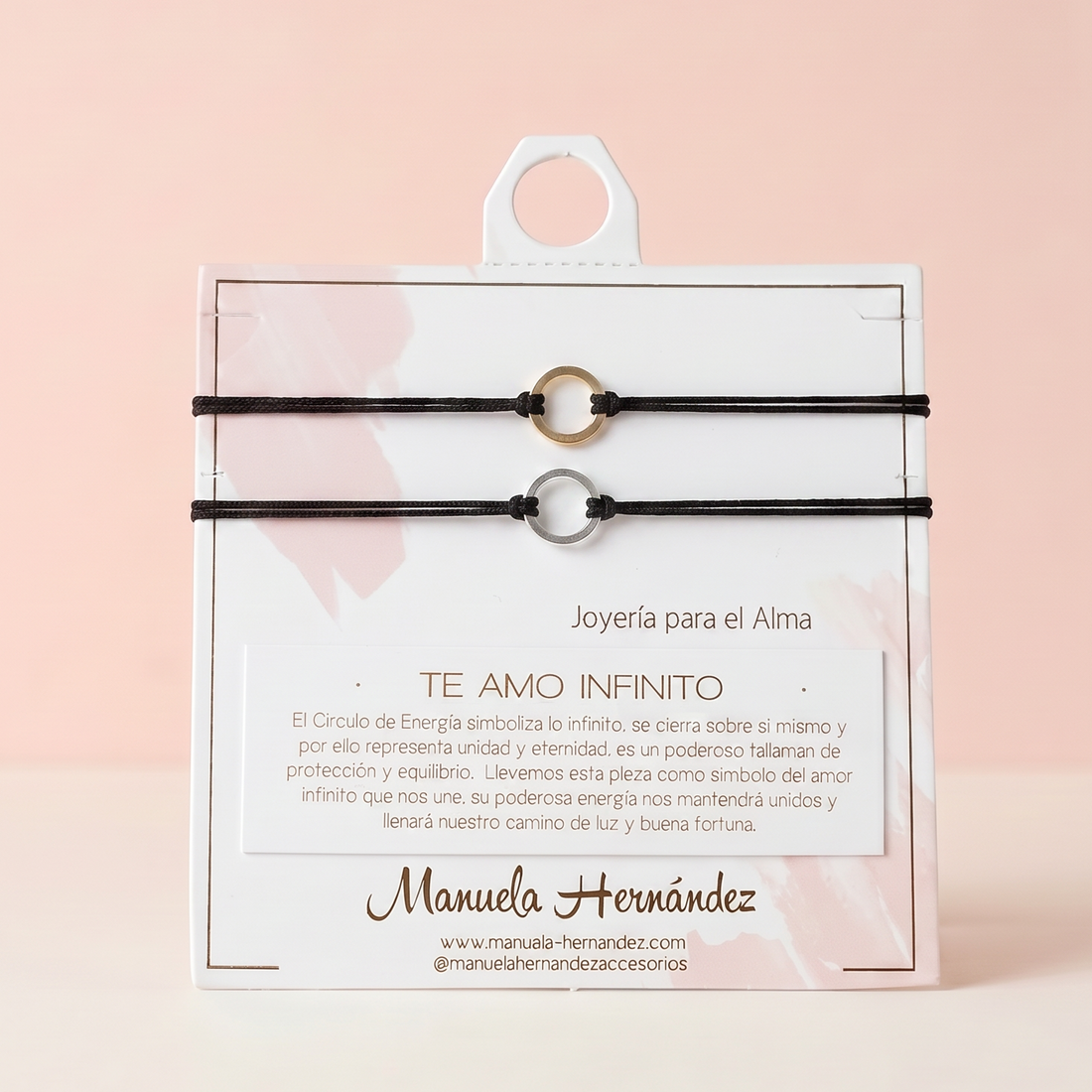 DÚO DE PULSERAS - TE AMO INFINITO