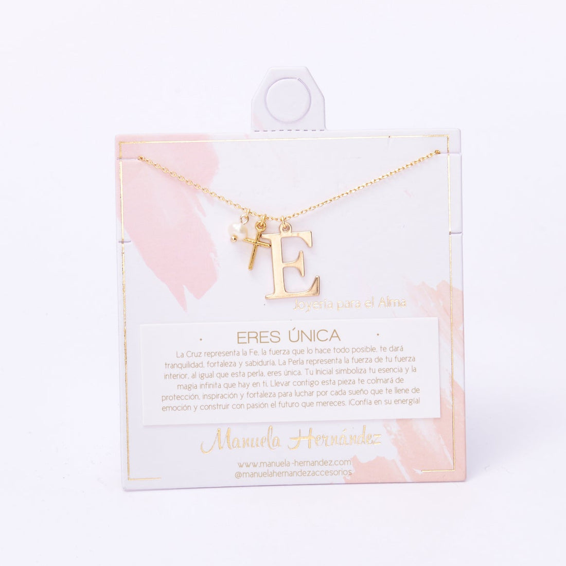 COLLAR ERES ÚNICA - INICIALES PERLA