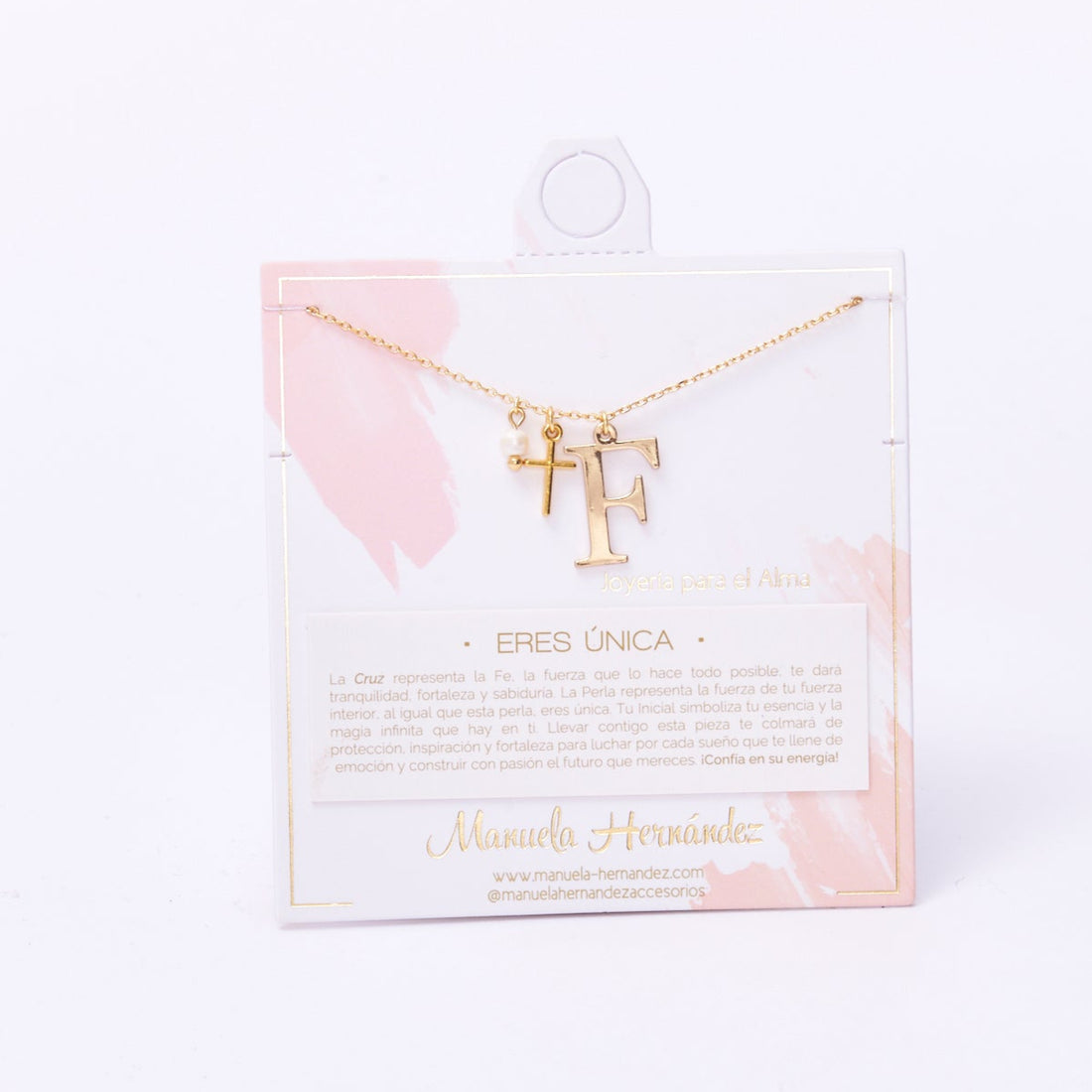COLLAR ERES ÚNICA - INICIALES PERLA