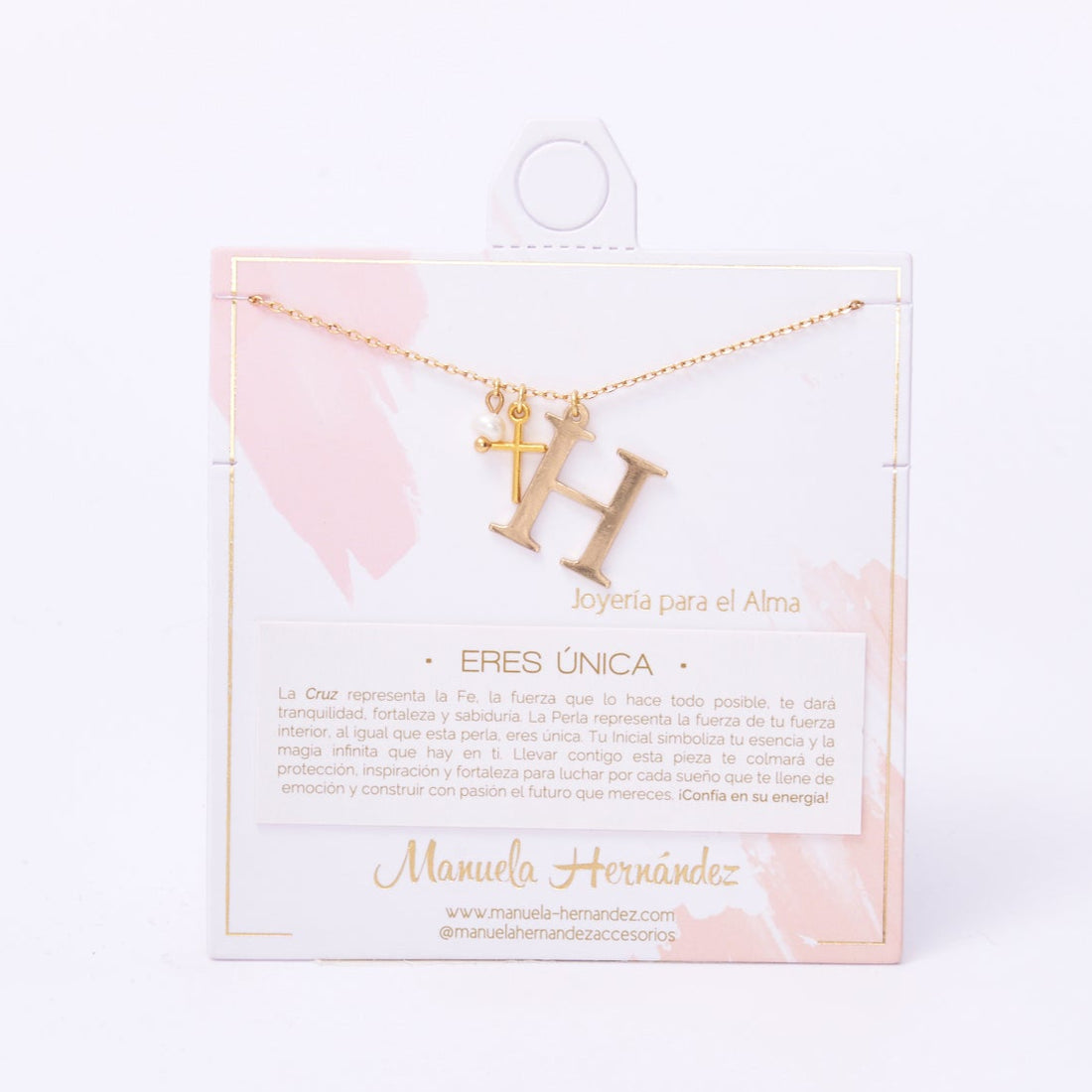 COLLAR ERES ÚNICA - INICIALES PERLA