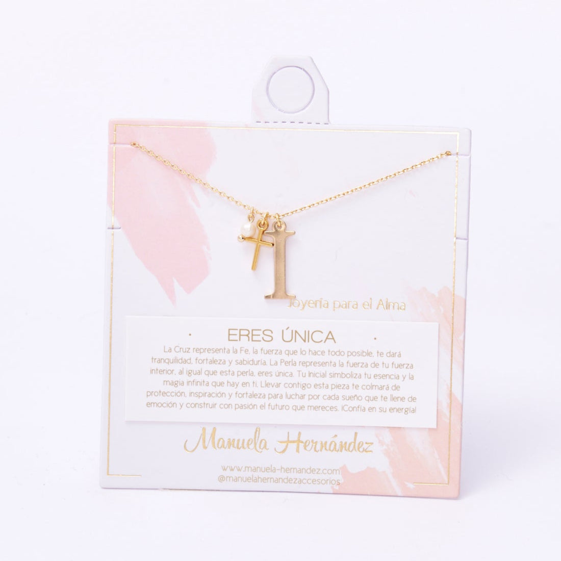 COLLAR ERES ÚNICA - INICIALES PERLA