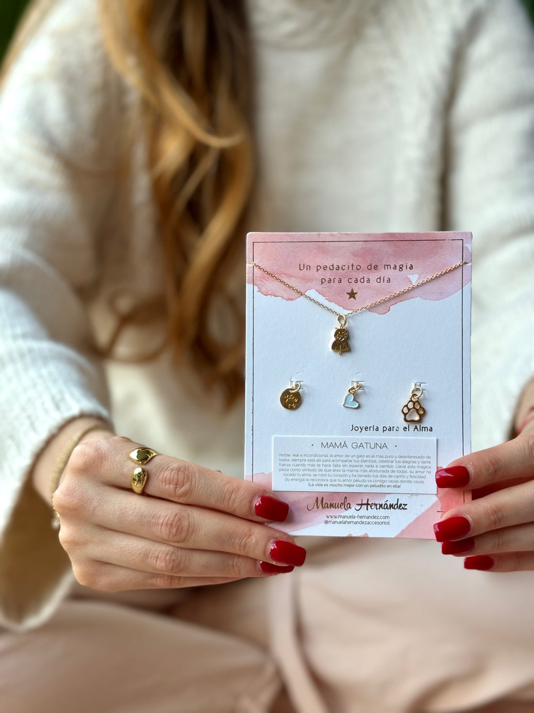 SET MAMA GATUNA - CADENA + 4 DIJES