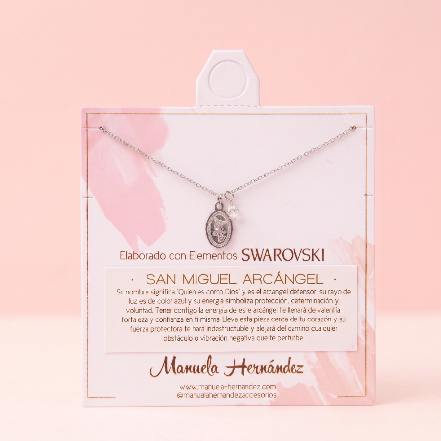 COLLAR SAN MIGUEL ARCANGEL PLATEADO