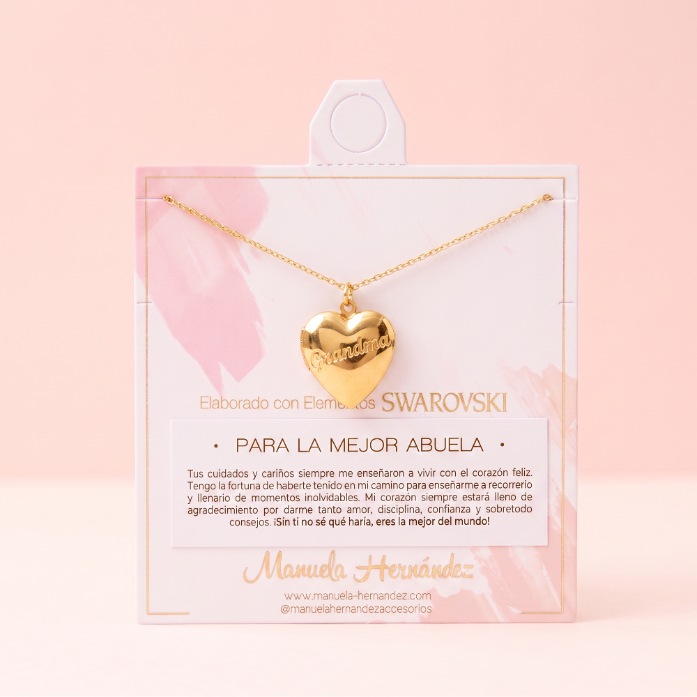 COLLAR RELICARIO PARA LA MEJOR ABUELA