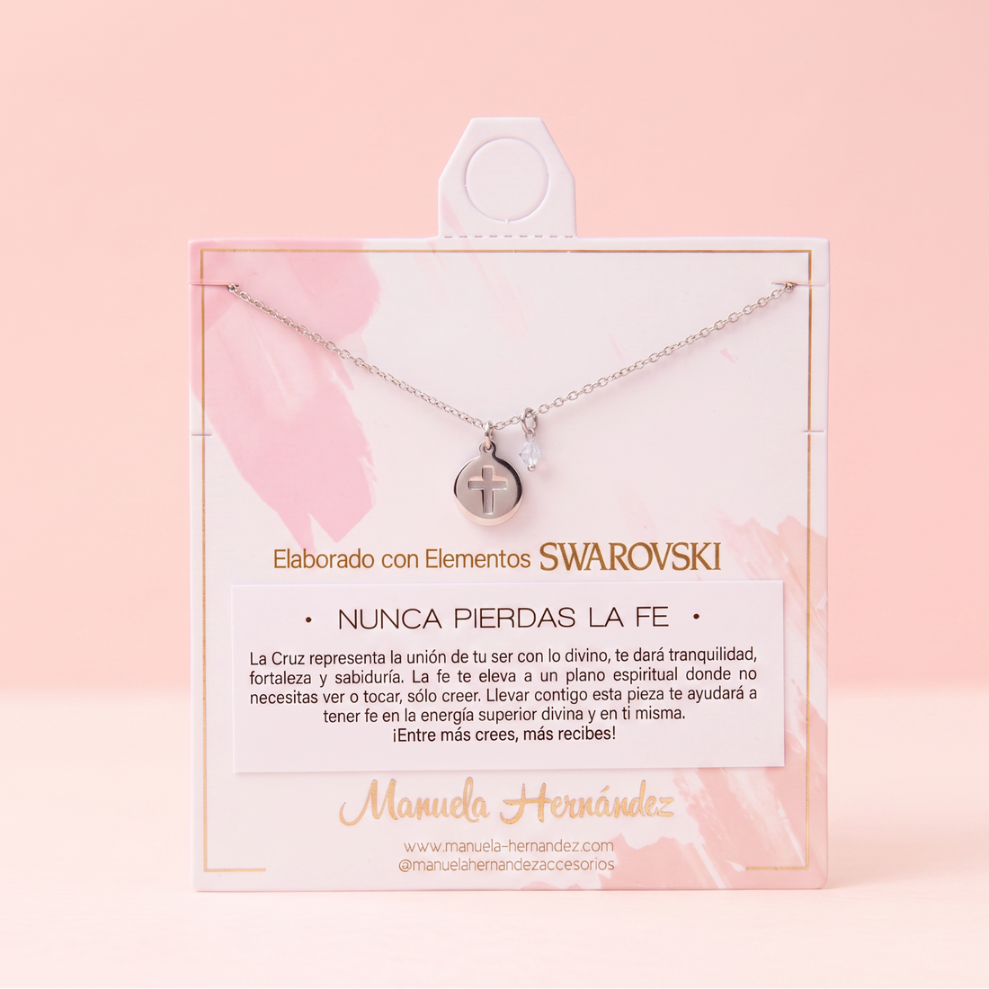 COLLAR NUNCA PIERDAS LA FE PLATEADO