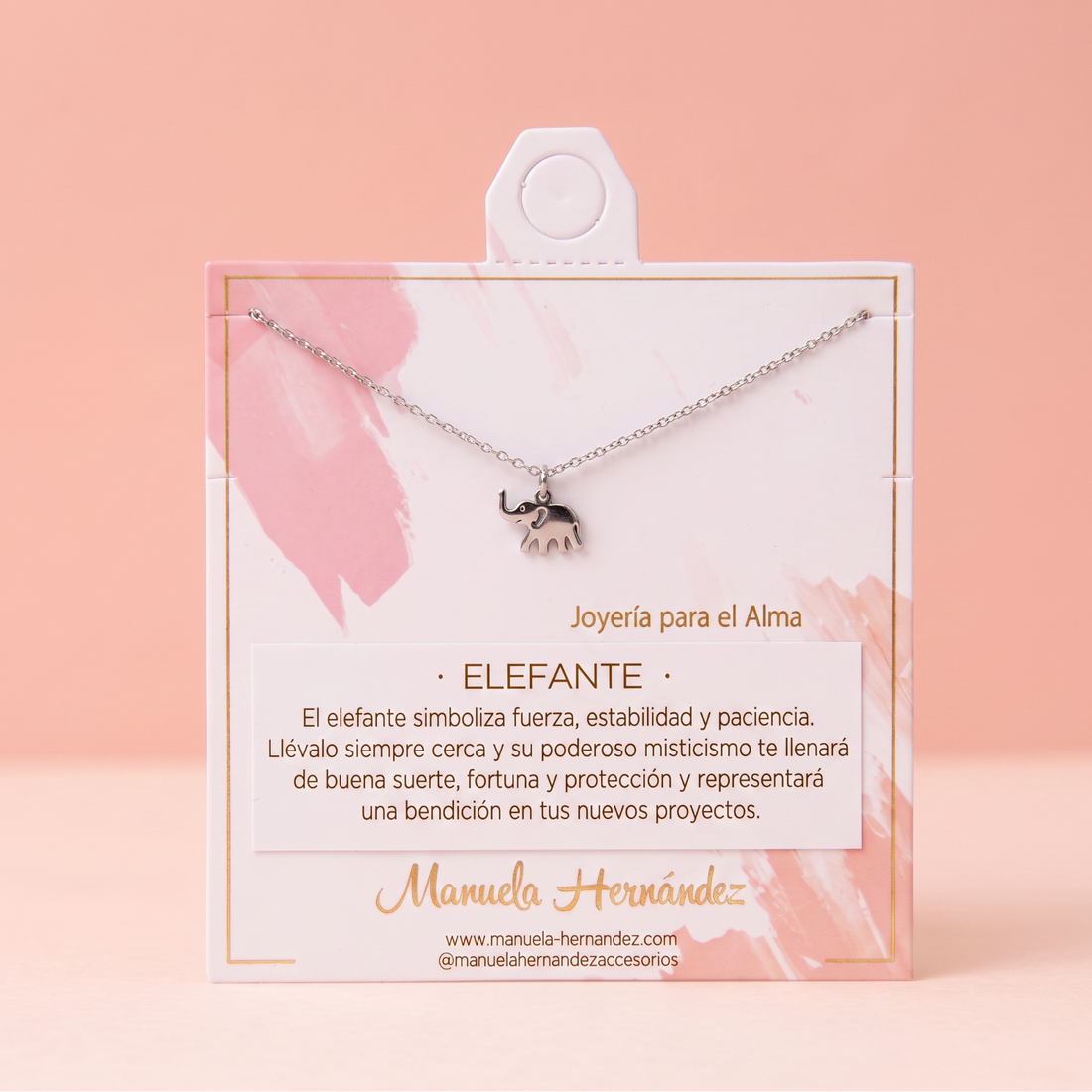 COLLAR ELEFANTE PLATEADO