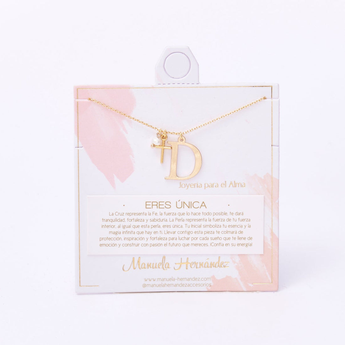 COLLAR ERES ÚNICA - INICIALES PERLA
