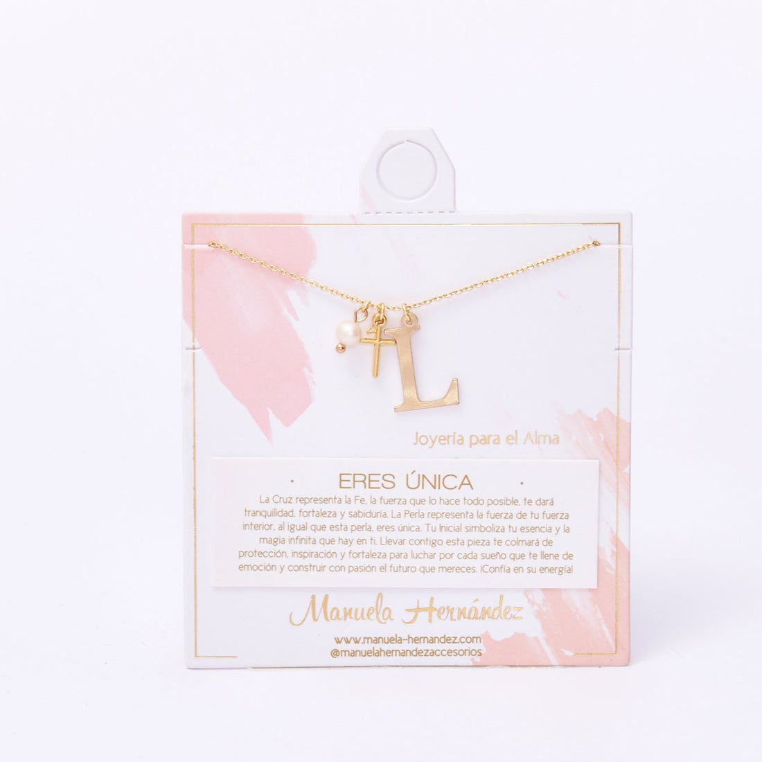COLLAR ERES ÚNICA - INICIALES PERLA