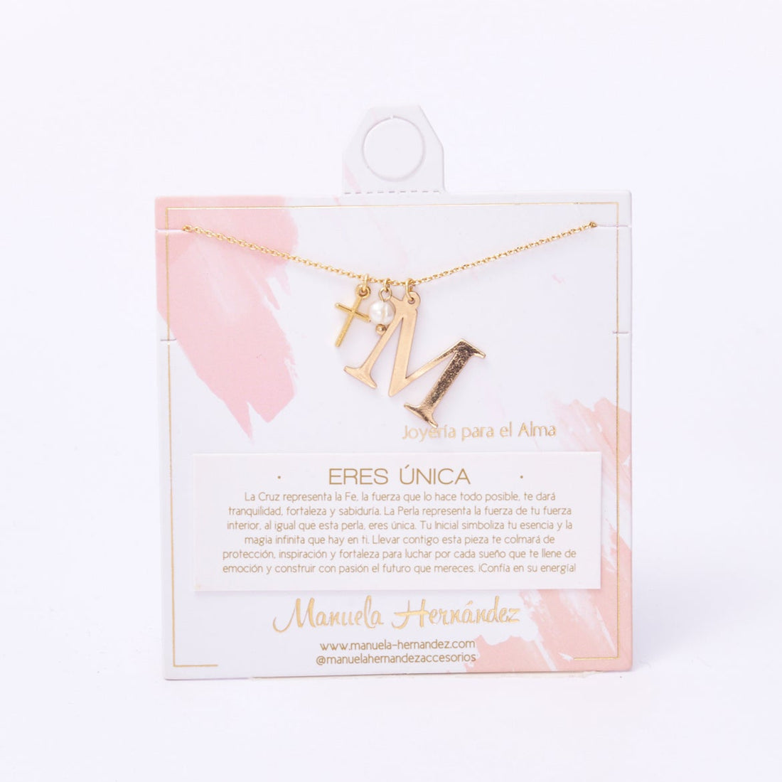 COLLAR ERES ÚNICA - INICIALES PERLA