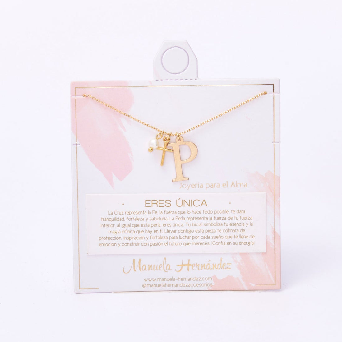 COLLAR ERES ÚNICA - INICIALES PERLA