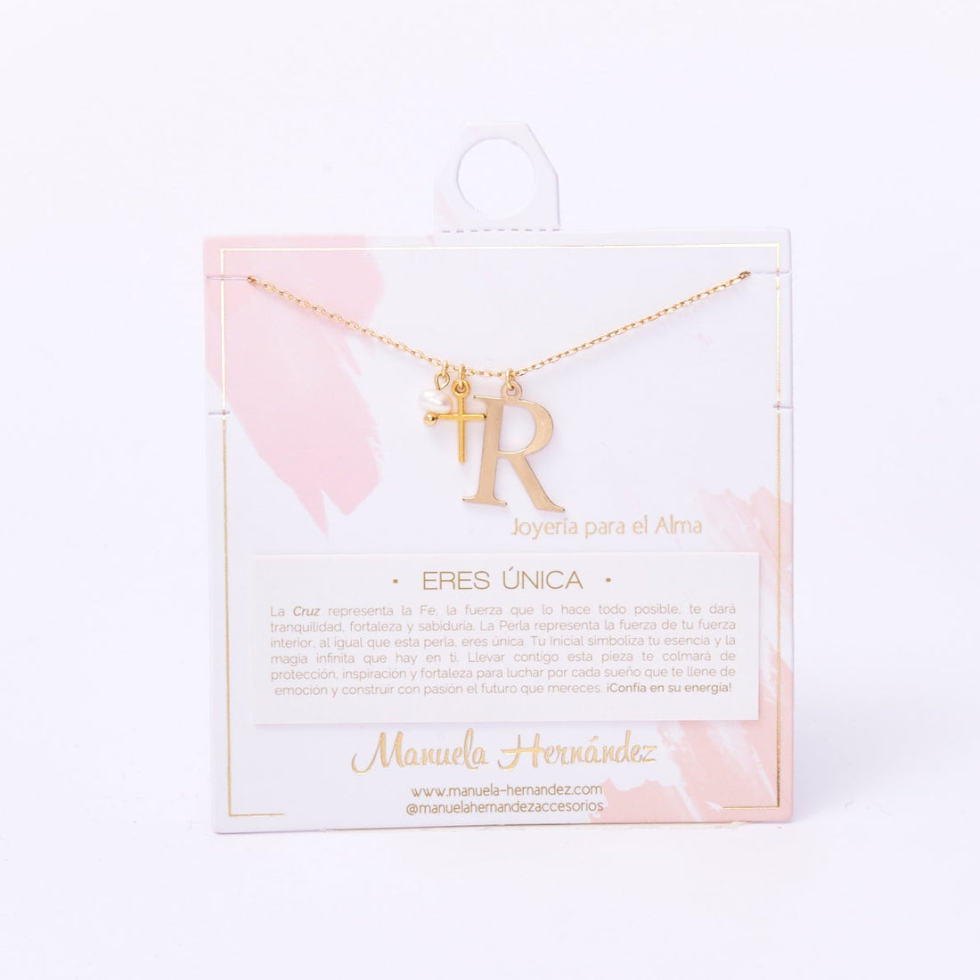 COLLAR ERES ÚNICA - INICIALES PERLA