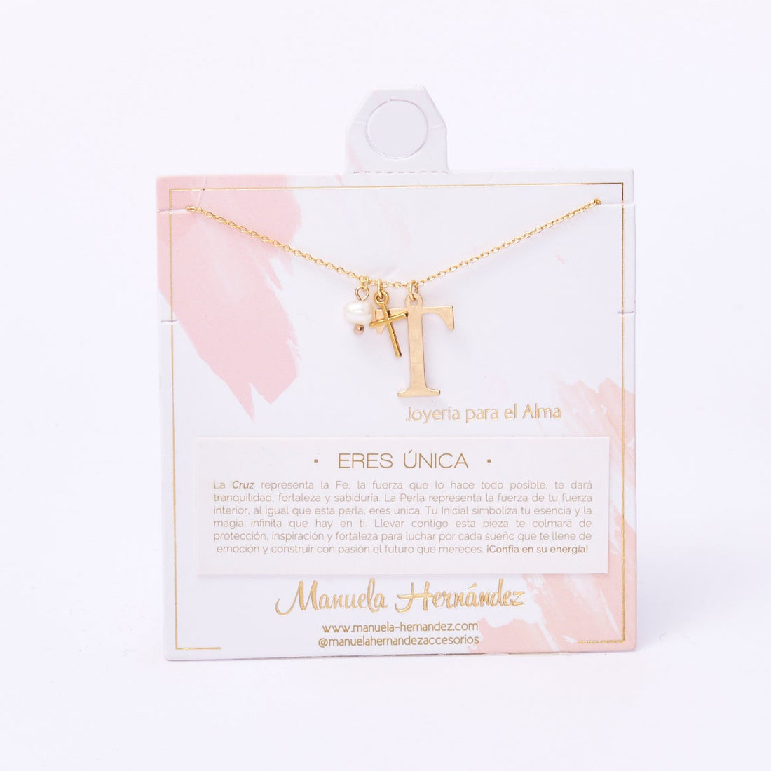 COLLAR ERES ÚNICA - INICIALES PERLA